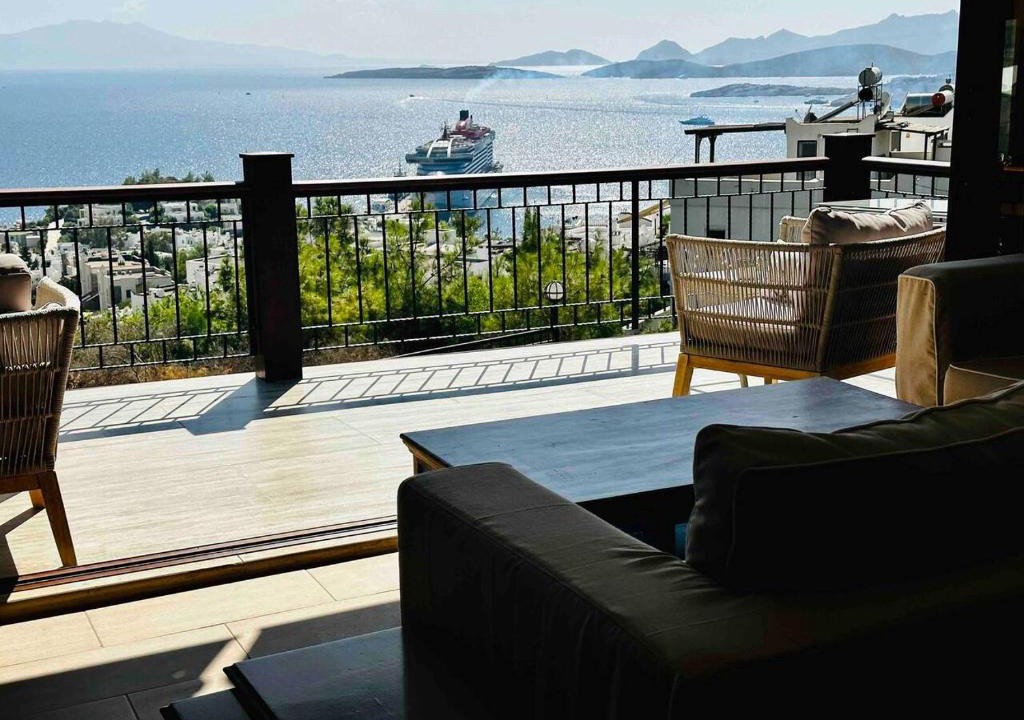 Bodrum Villa | Deniz manzarali tas villa