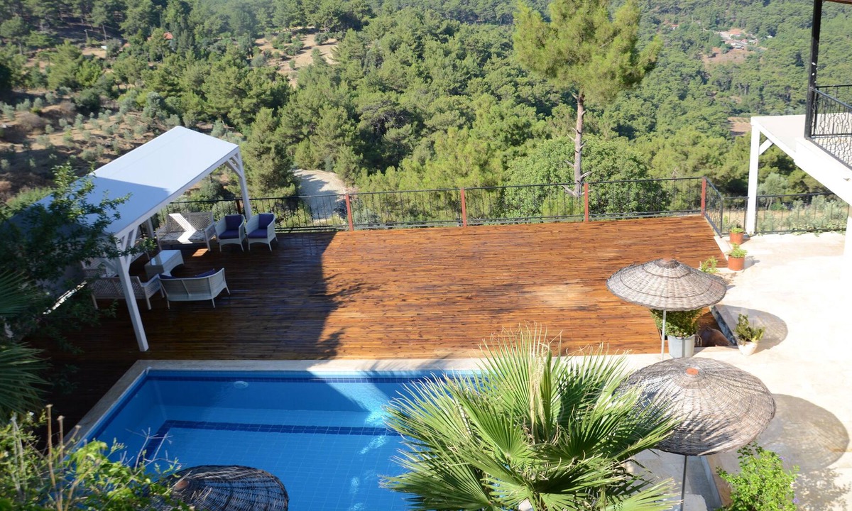 Ortaca Villa | Melisa Villa with SEA VIEW private pool and garden all rooms airconditioned