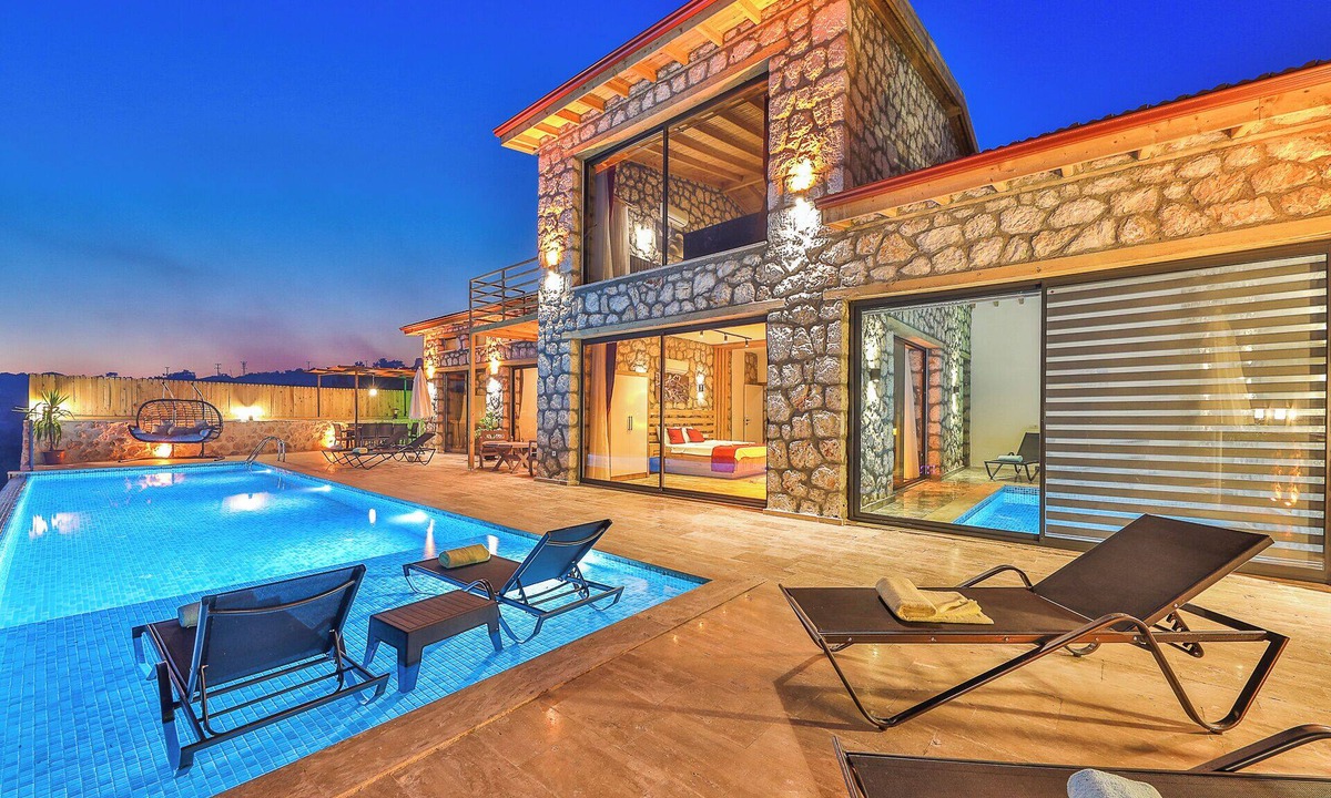 Patara House | Sea View 4 Bedroom Villa in Patara Private with Indoor and Outdoor Pool
