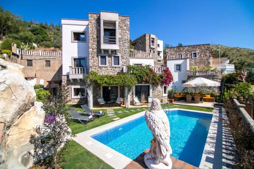 Bodrum Villa | Villa Stone Bodrum - Private Pool & Garden
