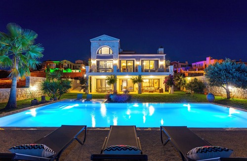 Cesme Villa | 7-Bedroom Luxury Villa in Cesme with magnificent sea view pool WiFi, AC, parking