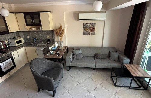 Fethiye City Center Condo | Beautiful 2-bedroom condo with AC in enchanting in Sunset Beach Club,Fethiye