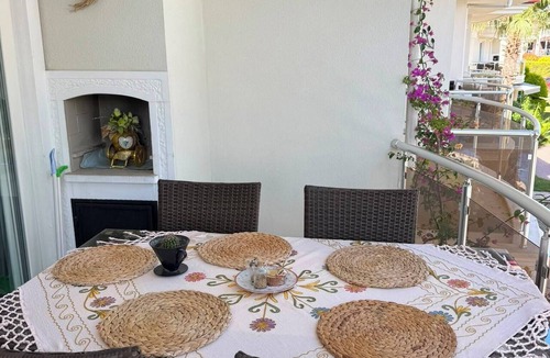 Fethiye City Center Condo | Beautiful 2-bedroom condo with AC in enchanting in Sunset Beach Club,Fethiye