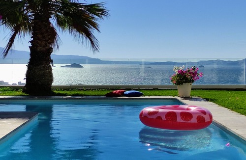 Kadıkale Villa | Dream house with fantastic panoramic ocean view and private pool, year-round