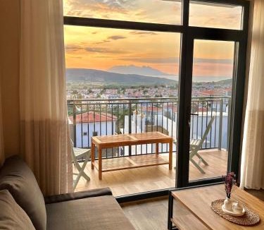 Gokceada Apartment | Green Roof Terrace with Sea and Nature view