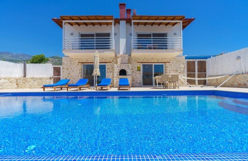 Kas House | Spacious 2 Bedroom Villa with Large Secluded Pool, Garden, Views of Patara Beach