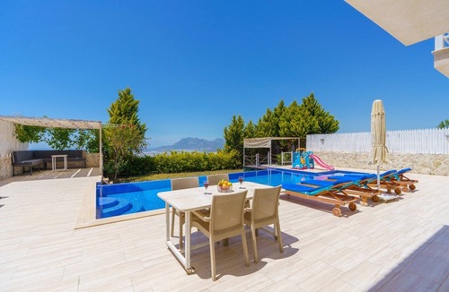 Kas House | Spacious 2 Bedroom Villa with Large Secluded Pool, Garden, Views of Patara Beach