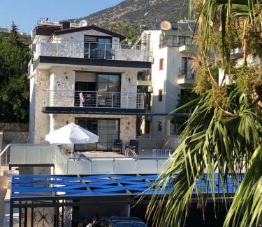 Kalkan Apartment | Stone House Aparts 2 plus 1 mit zwei Balkone und Poolview Kalkan No 10