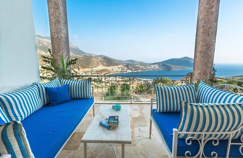 Kalkan Villa | Stunning 3 storey villa with beautiful views over Kalkan Bay .Heated Pool .