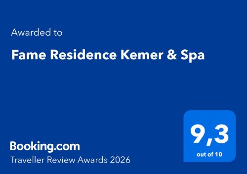 Fame Residence Kemer & Spa