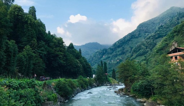River Side Placed Suit House Seçer Apart in Çamlıhemşin
