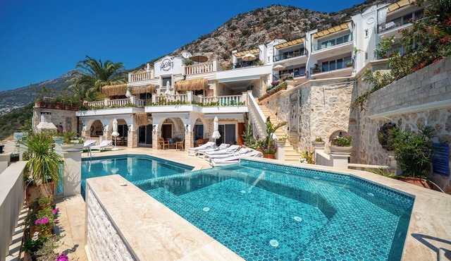 Ultra-Luxury Villa Panoramic Kalkan Bay Views Steps from Beach Clubs & Town