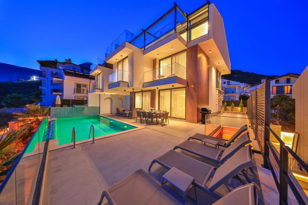 Kas Apartment | Villa Infinity Sky - Private Pool - Panoramic Sea View