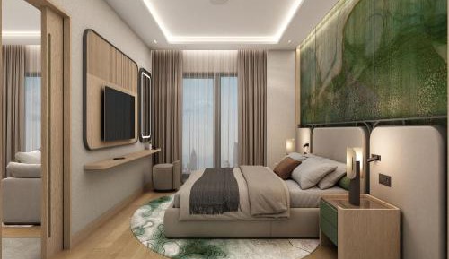 One-Bedroom Suite with Sofa Bed and Sea View