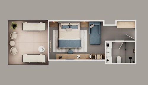 Triple Room with Terrace