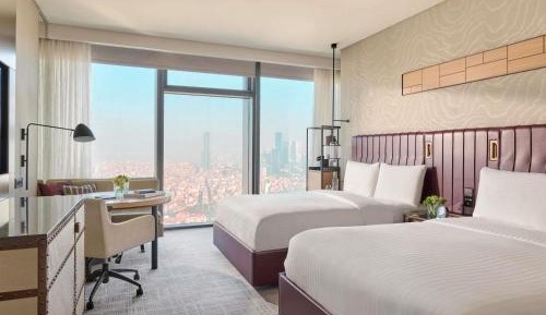 Deluxe Queen Room with Two Queen Beds, Bosphorus View and Balcony