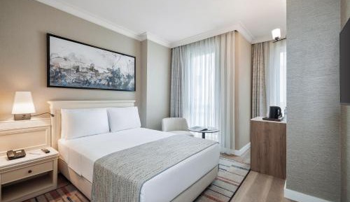 Trendy Room with Queen Size Bed