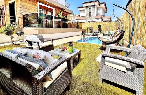 Icmeler Villa | 16 GUEST PRİVATE POOL&GARDEN VİLLA 5 MİN FROM THE BEACH