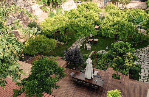 Kaleici Villa | Unique Stone House, Lush Garden surrounded by historical walls
