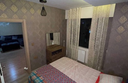 Esenyurt House | Apartment room and salon within a block with a pool and gym