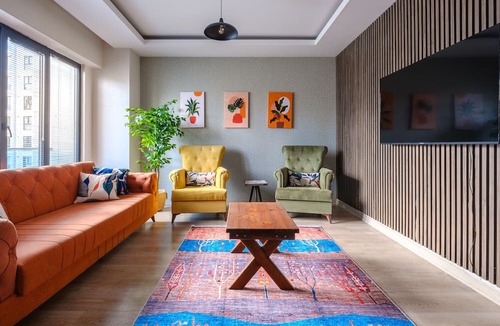 Esenyurt Apartment | Colorful Flat Near Torium and Beylikduzu Metrobus