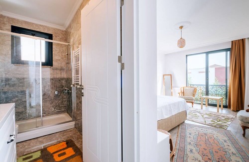 Sile Villa | Chic Villa w Pool, Garden, Fireplace in Sile