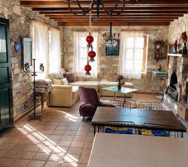 Kirazli Villa | Stone mansion with private pool and garden and authentic village house