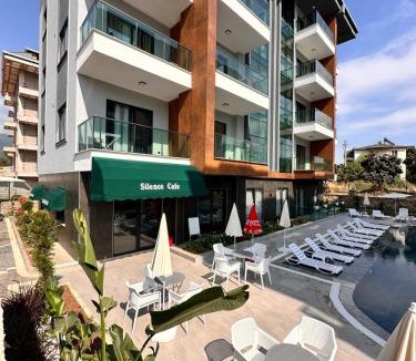 Alanya Apartment | Silence Garden Suite bir yatak odalı daire